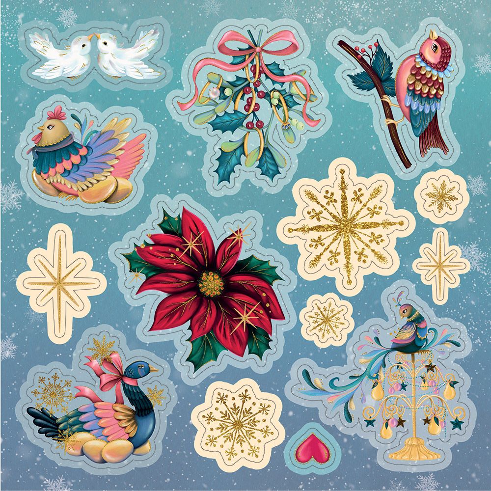 Twelve Days of Christmas - 8" x 8" Topper Pad