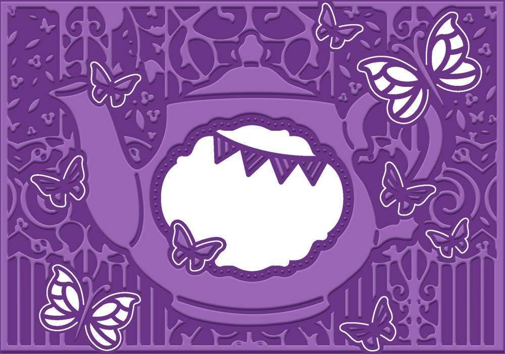 Gemini Cut and Emboss Folder - Tea for Two