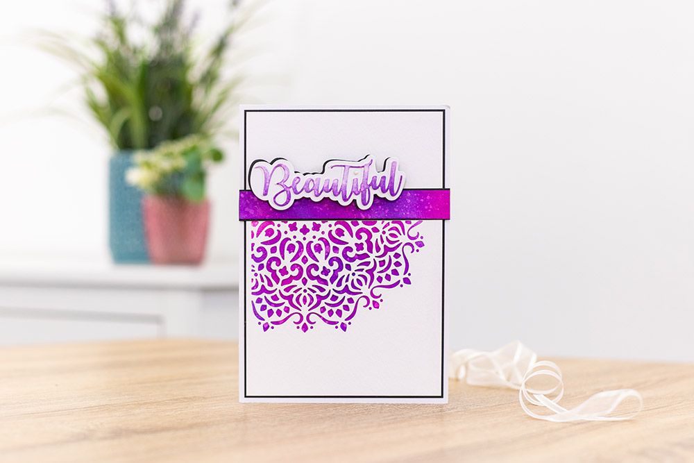 Gemini Die Create a Card - Abstract Floral