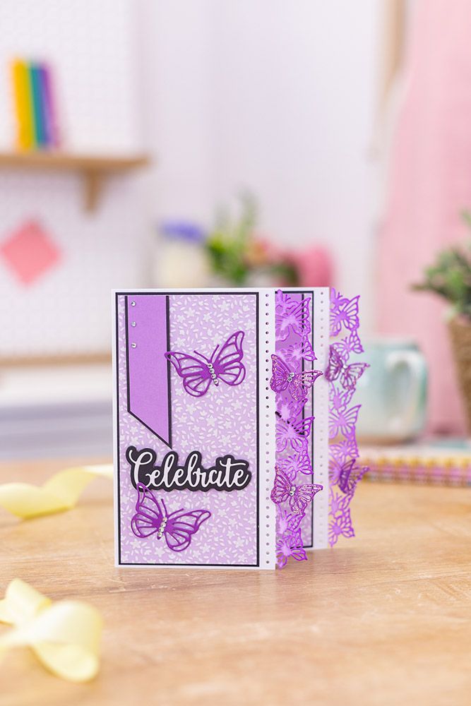 Gemini Edgeable Timeless Border Die - Butterflies