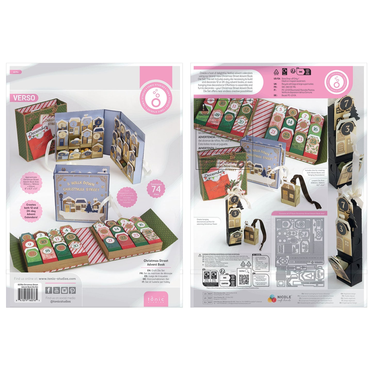 Christmas Street Advent Book Die Set