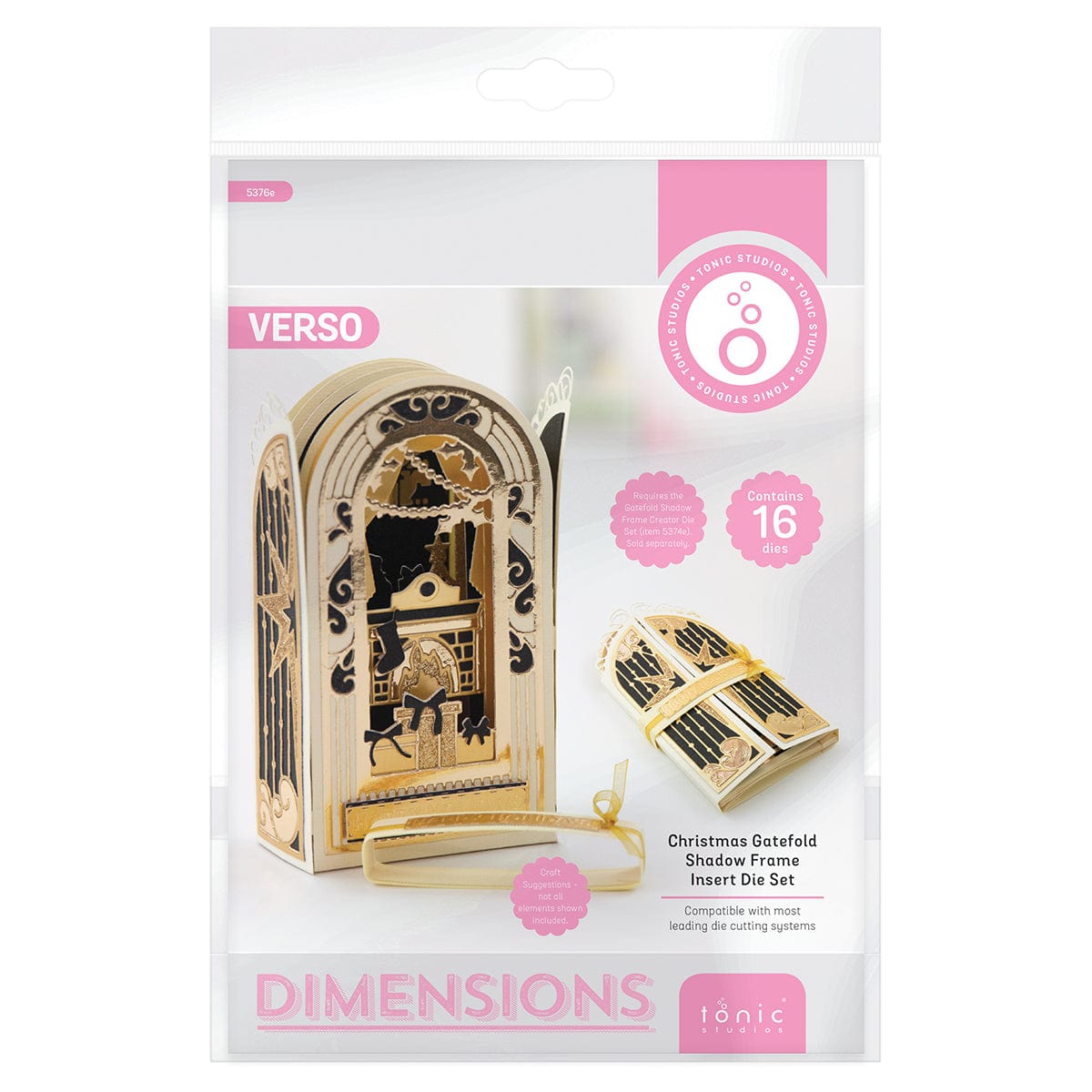 Christmas Gatefold Shadow Frame Inserts Die Set - 5376e