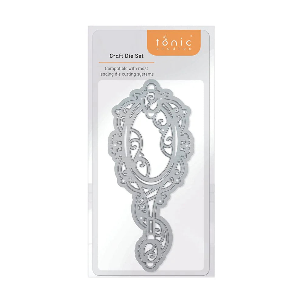 Exquisite Hand Mirror Die Set - 4664E