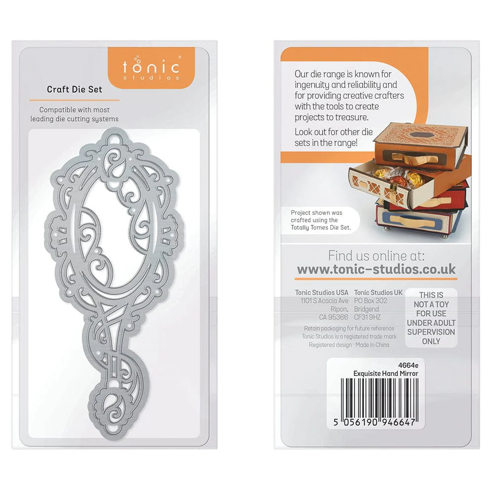 Exquisite Hand Mirror Die Set - 4664E