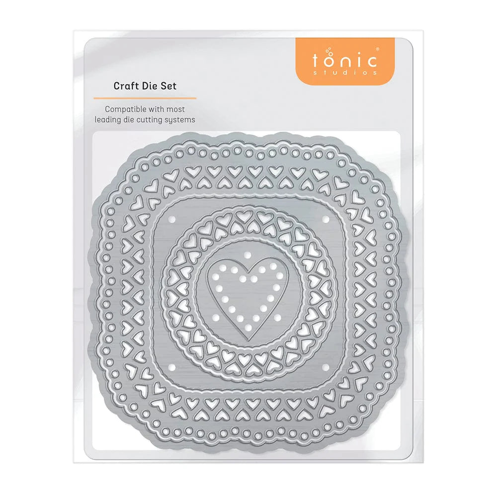 Layered Heart Frame Die Set - 4686E