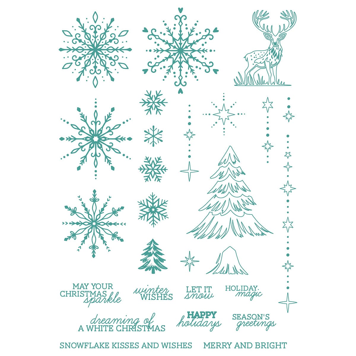 Winter's Veil 6 x 8 Stamp Set