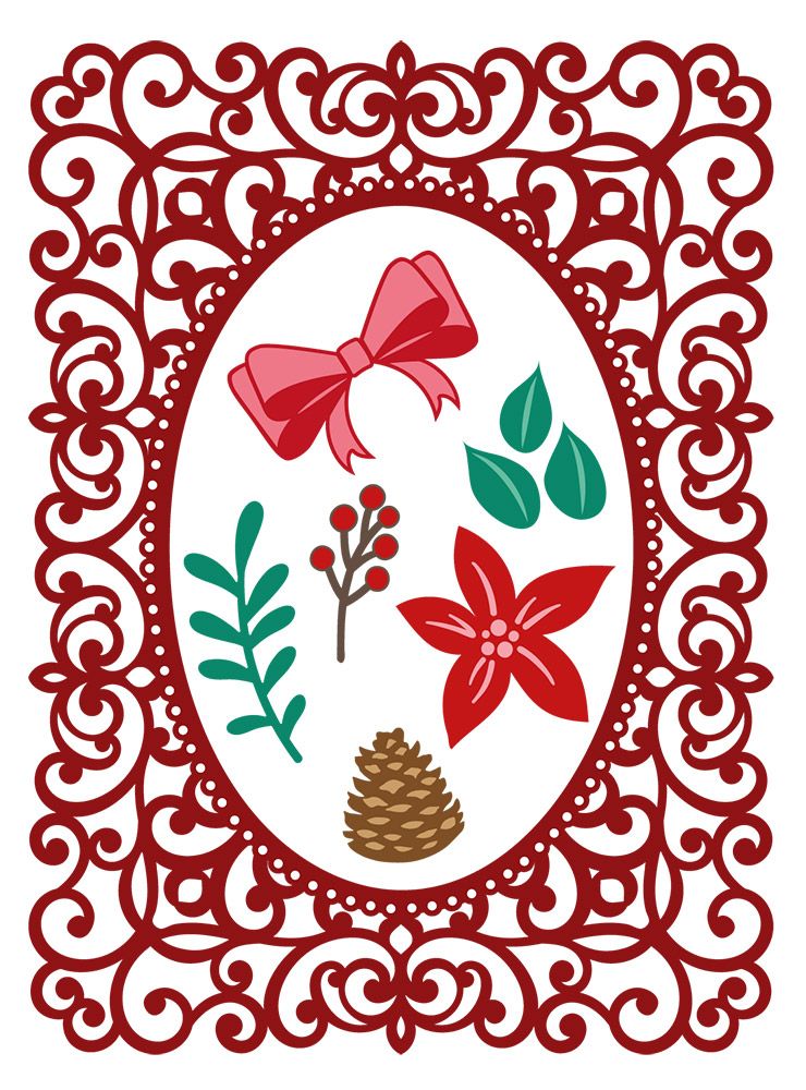 Sara Signature Twas the Night Before Christmas - Metal Die - Decorative Frame