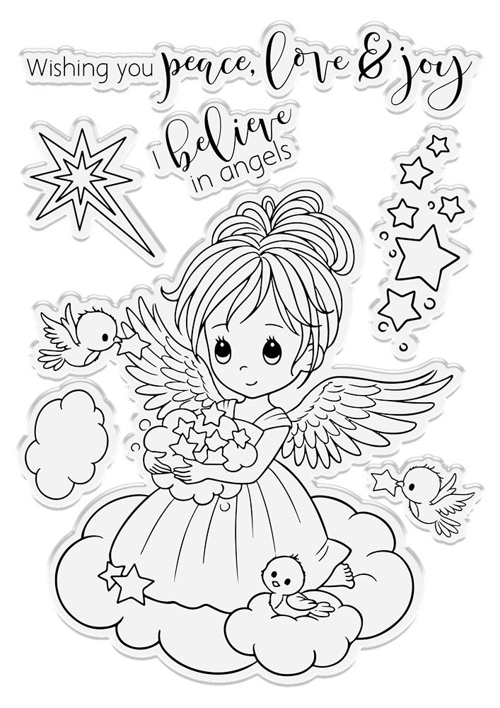 Conie Fong Angel Inspiration Stamp & Die - Twinkle Angel