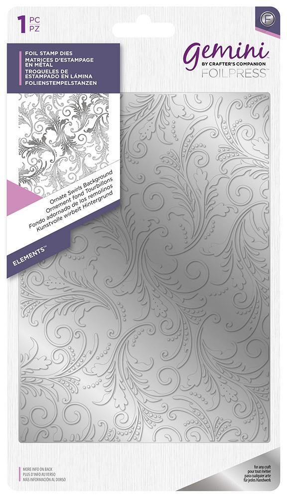 Gemini - Foil Stamp Die - Ornate Swirls Background