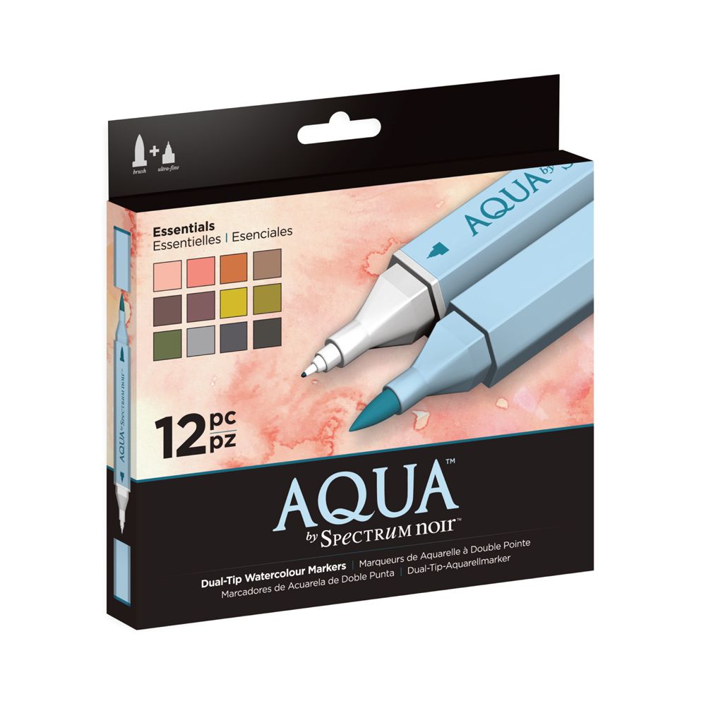 Spectrum Aqua 12pc Marker Set - Essentials