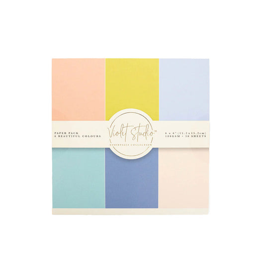 Violet Studio - 6x6" Double Sided Paper Pad - Pastels