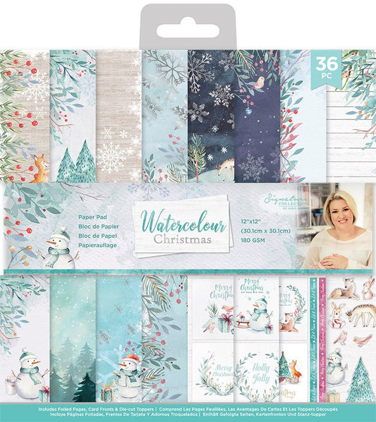 Sara Signature Watercolour Christmas - 12"x12" Paper Pad