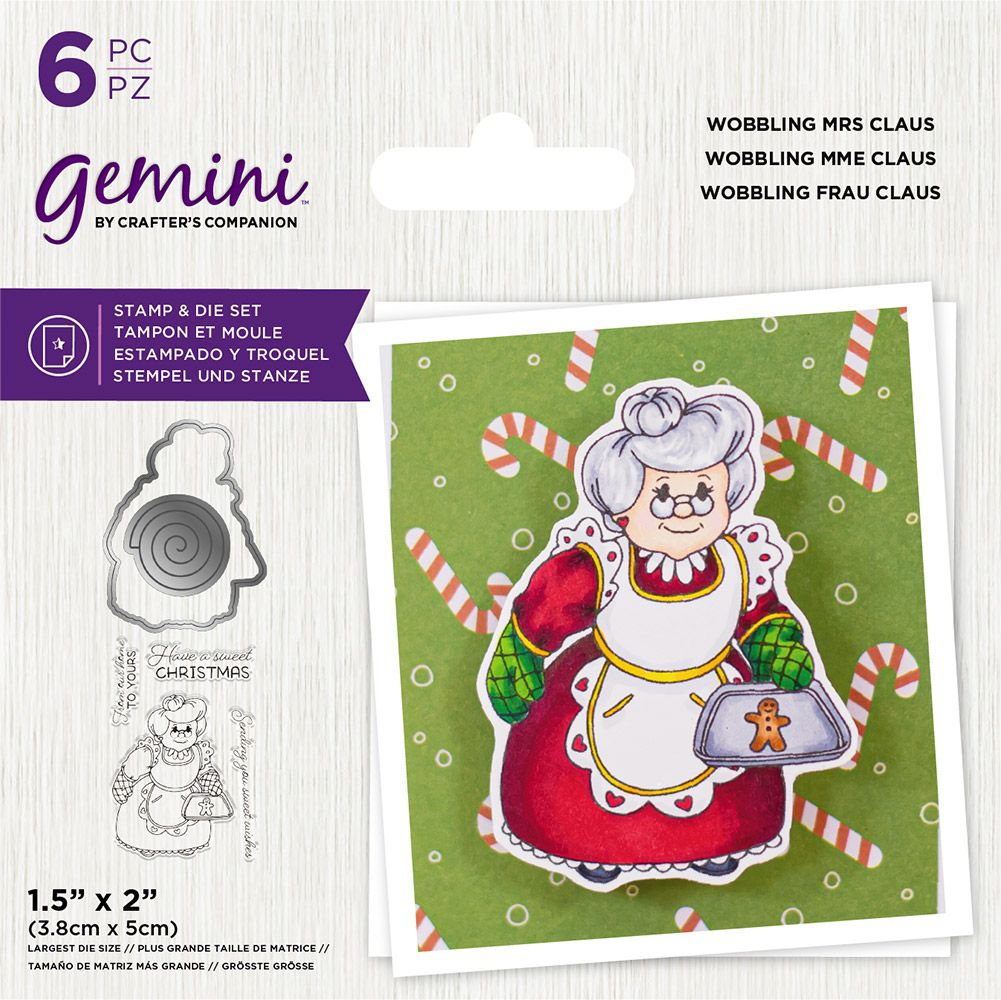 Gemini Stamp & Die - Wobbling Mrs Claus