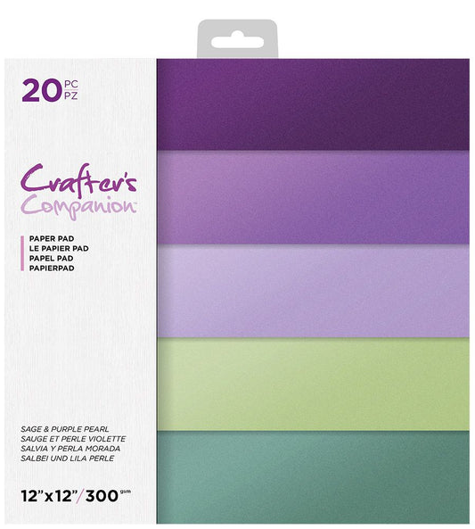 CC - 12"x12" Pearl pad - Sage & Purple Pearl