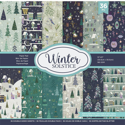 Crafters Companion Winter Solstice 12 x 12" Paper Pad