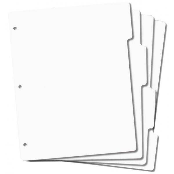 Totally Tiffany - Tabbed Stamp Storage Panels - 8.5x11" - 4pk