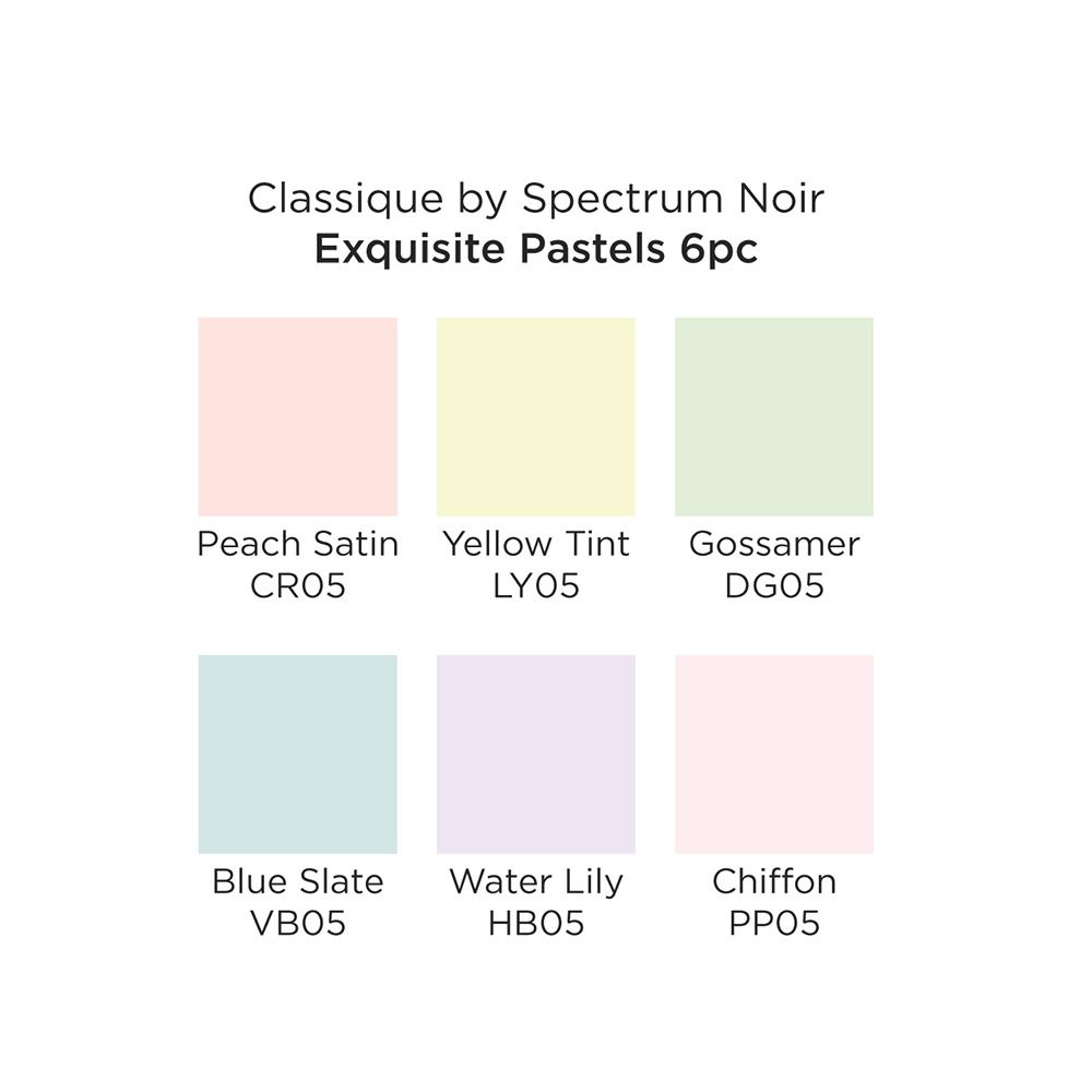 Spectrum Noir Classiques "Hint Of" - Exquisite Pastels - 6pc Set