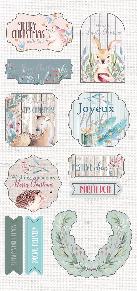 Sara Signature Watercolour Christmas - 3D Character Topper Sheet