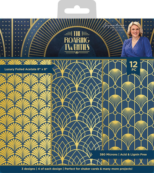 Sara Signature The Roaring 20s - Luxury Foiled Acetate 8x8 Gold