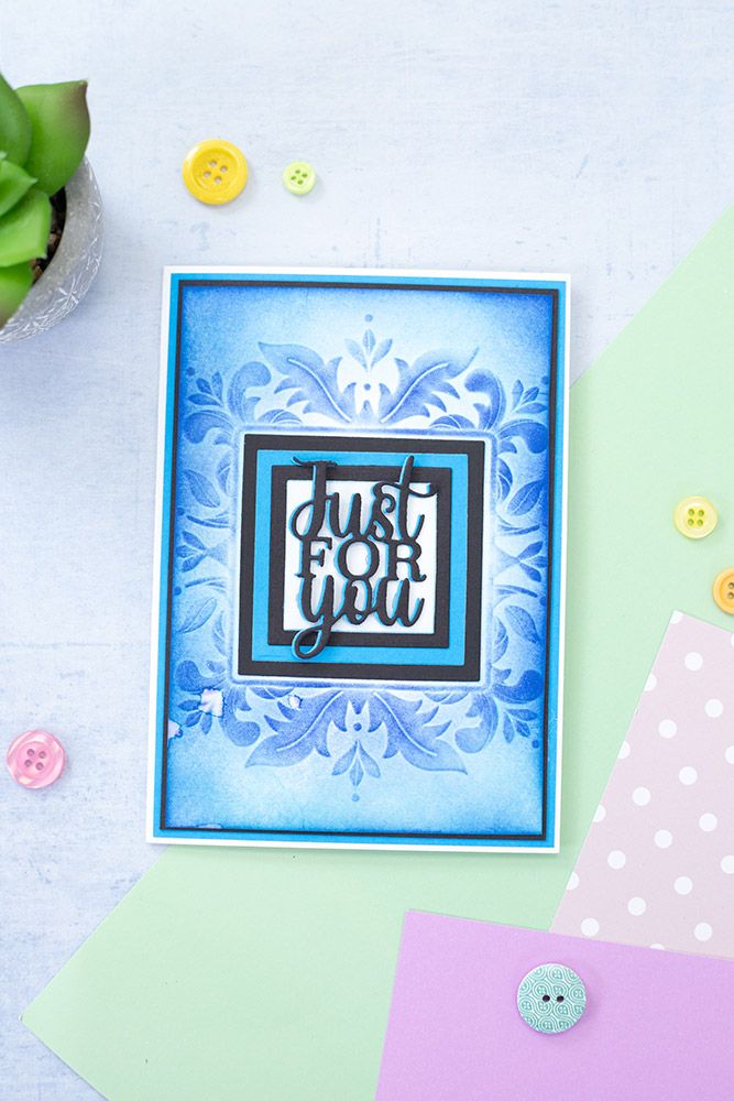 Gemini Frames 3D Embossing Folder and Nesting Dies - Stylish Square