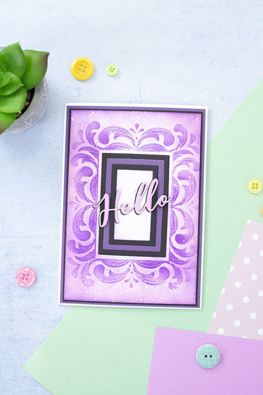 Gemini Frames 3D Embossing Folder and Nesting Dies - Regal Rectangle