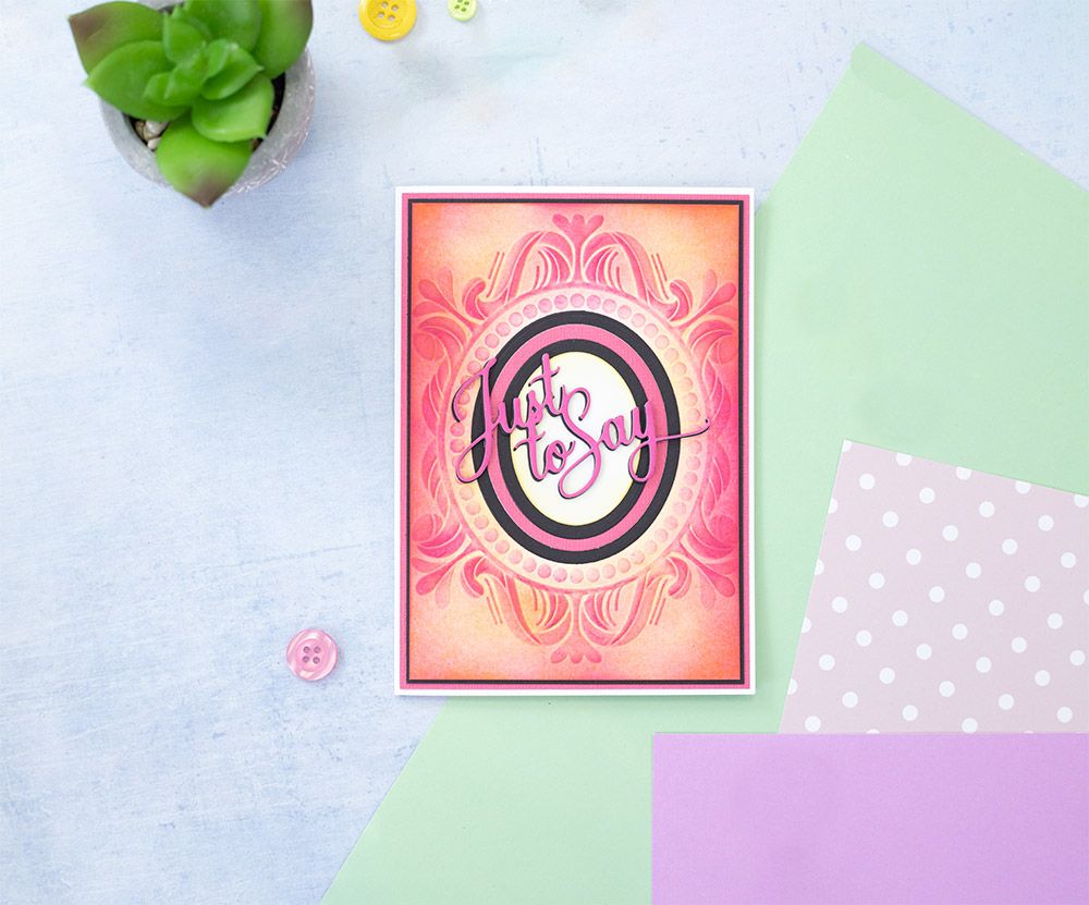 Gemini Frames 3D Embossing Folder and Nesting Dies - Opulent Oval