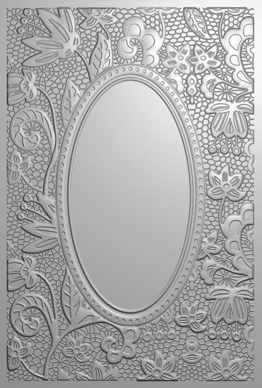 Gemini - 4" x 6" - 3D Embossing Folder - Classic Lace