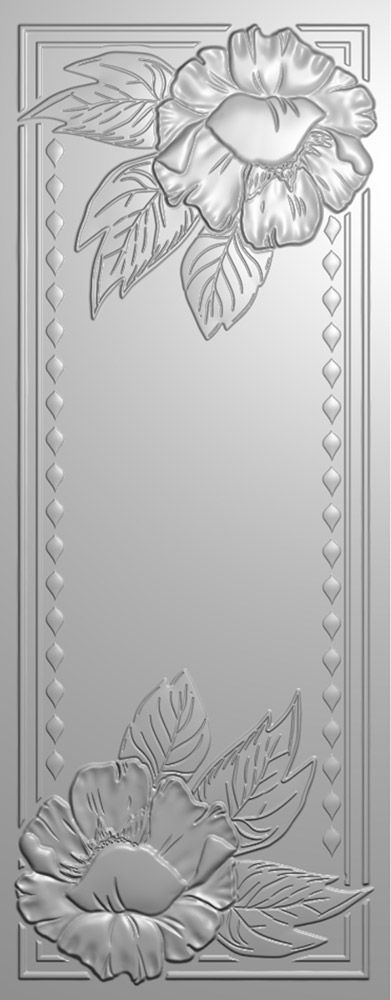 Gemini - 3.25” x 8.25” - 3D Embossing Folder - Elegant Flourish