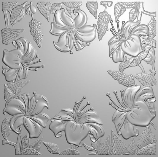 Gemini - 5.5" x 5.5" - 3D Embossing Folder - Luscious Lilies
