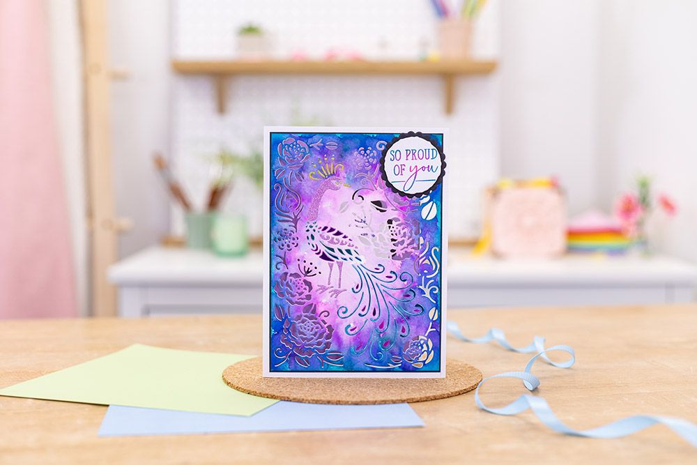 Gemini 3-in-1 Create a Card Die - Floral Peacock