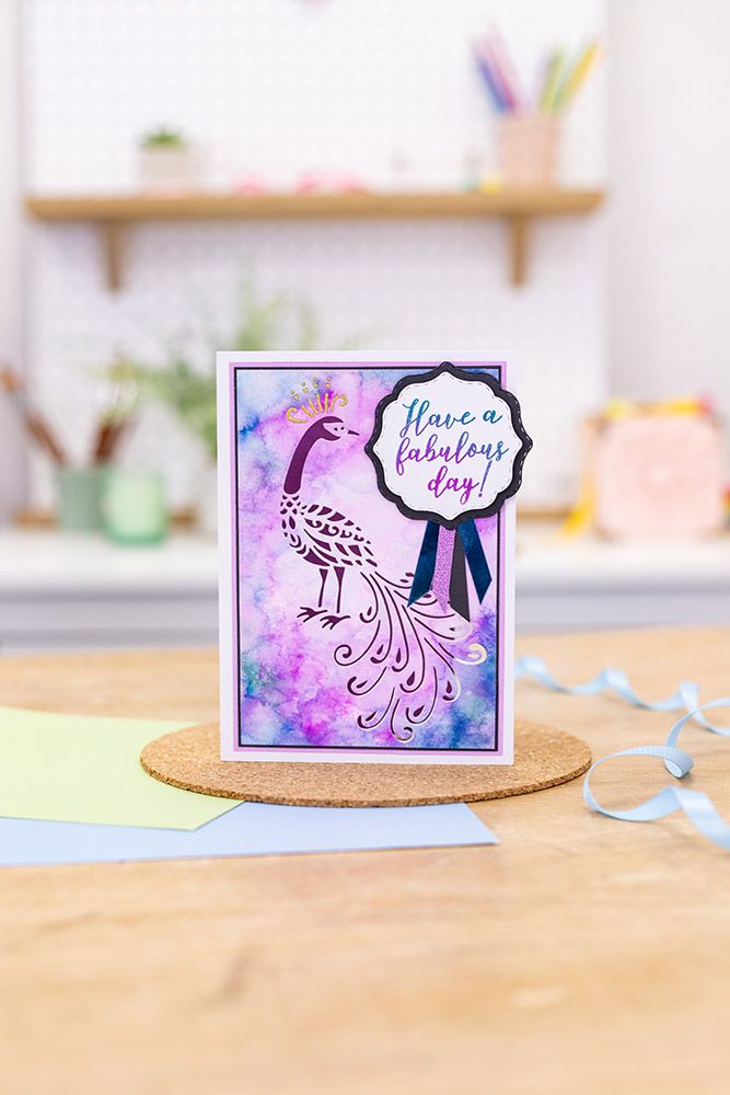 Gemini 3-in-1 Create a Card Die - Floral Peacock