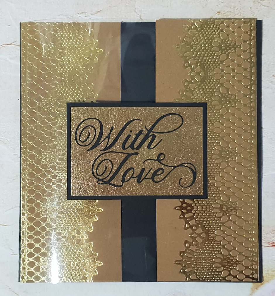 Gemini - Foil Stamp Die - Vintage Lace Background