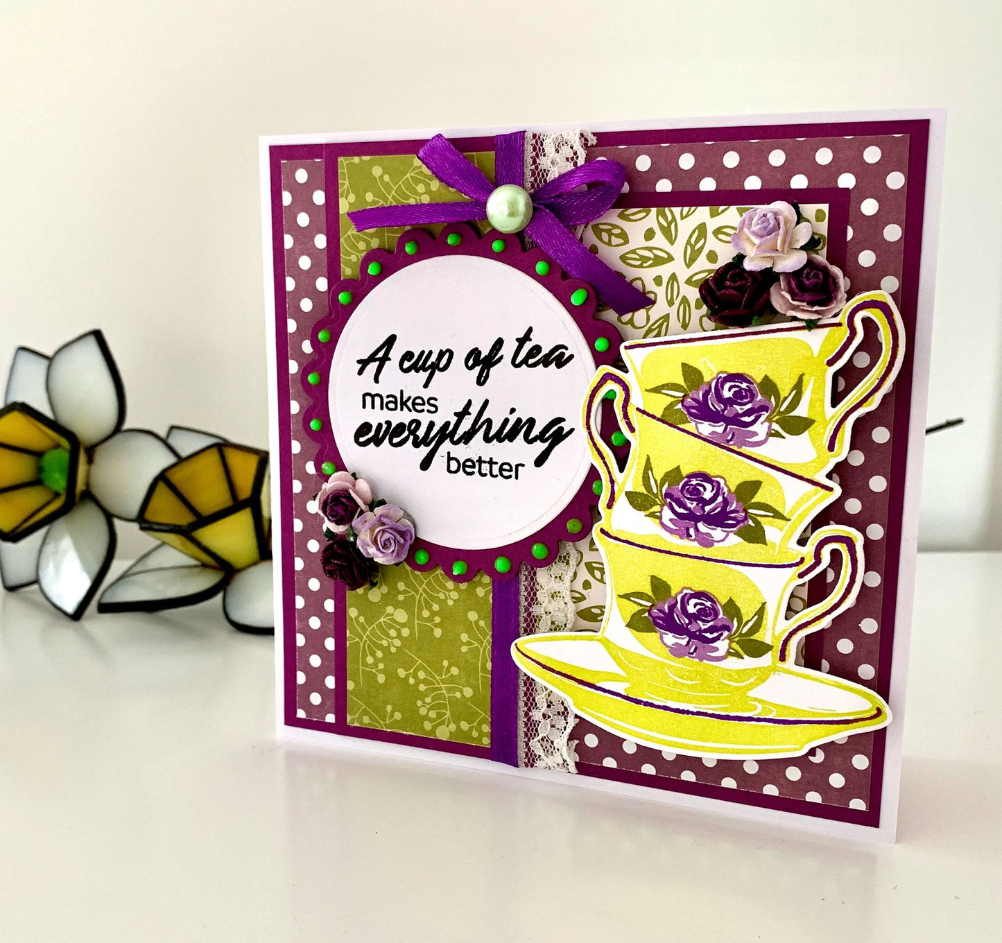 Gemini Elements Die - Floral Tea Cups