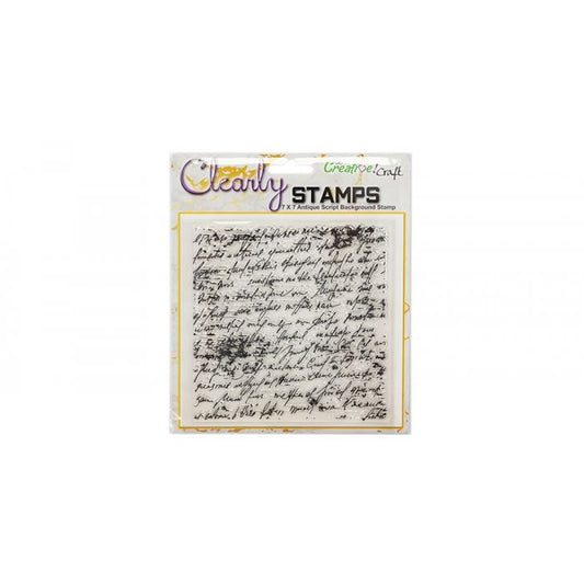 Be Creative 7x7 stamp : Antique Script