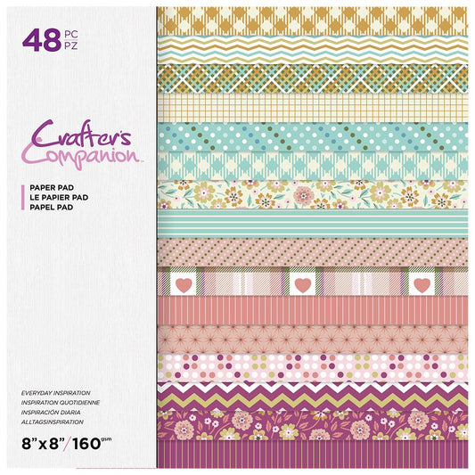 Crafters Companion Everyday Inspiration - 8"x8" Paper Pad