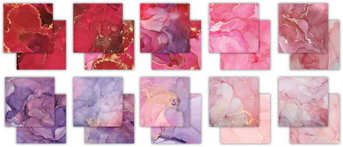 Ink Drops - Rose 12x12 Premium Paper Pad