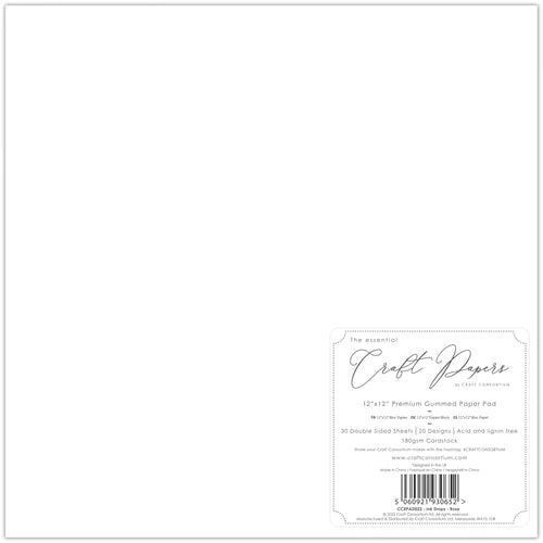 Ink Drops - Rose 12x12 Premium Paper Pad
