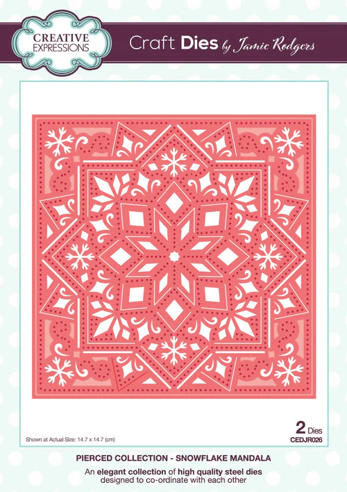 Creative Expressions Jamie Rodgers Pierced Snowflake Mandala Craft Die