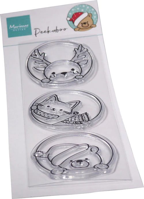 Marianne Design Clear Stamp - Peek-A-Boo Winter Animals