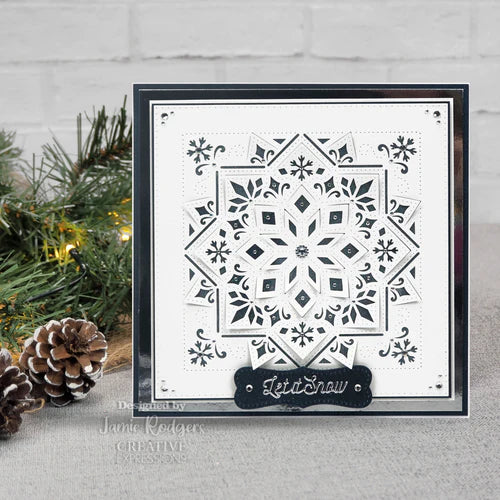 Creative Expressions Jamie Rodgers Pierced Snowflake Mandala Craft Die