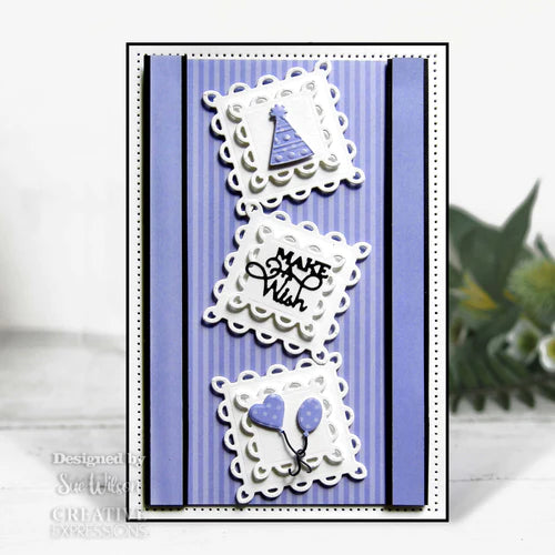 Creative Expressions Sue Wilson Noble Collection Scalloped Squares Craft Die