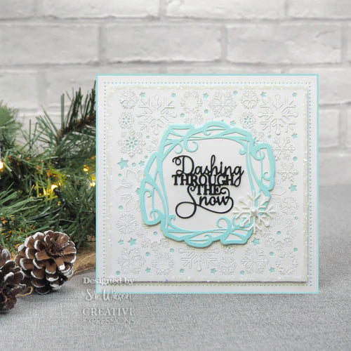 Creative Expressions Sue Wilson Festive Snowflake Panel Craft Die Vie