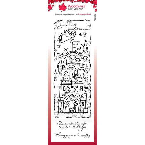Woodware Clear Singles Holy Night 8 in x 2.6 in Stamp