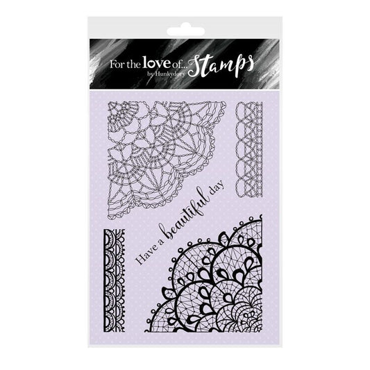 For the Love of Stamps - Delightful Doilies A6 Stamp Set