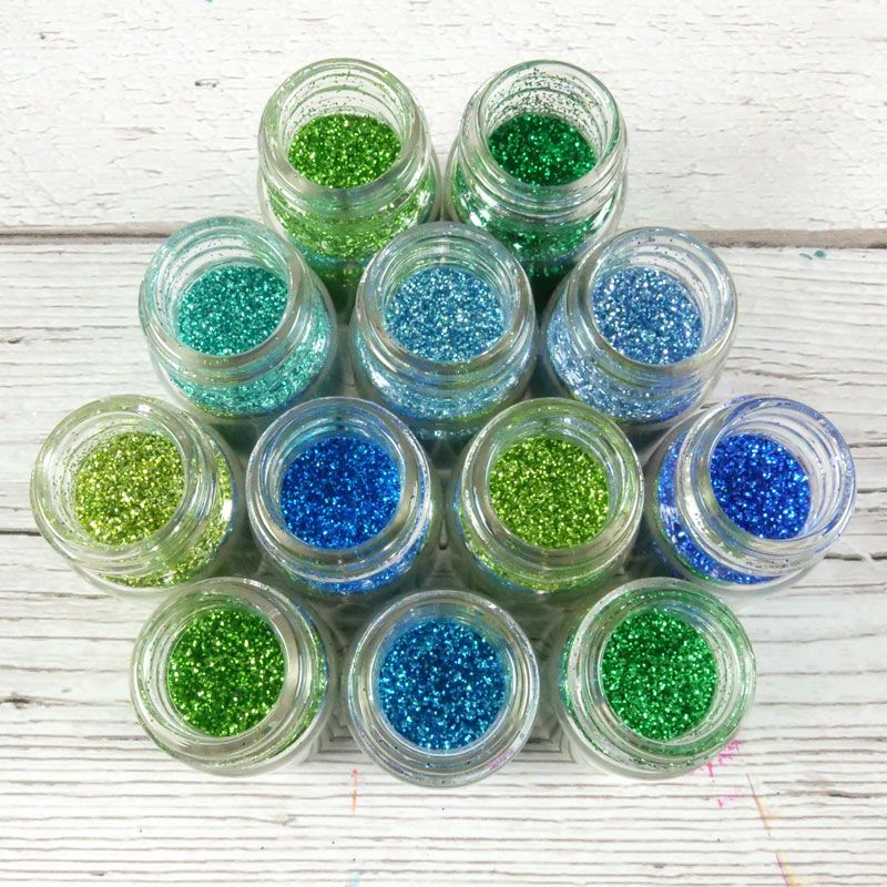 Diamond Sparkles Glitter - Blues & Greens