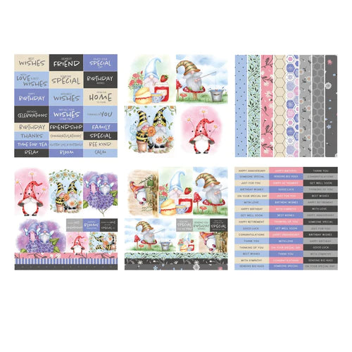 The Paper Boutique Summer Gnomes 8x8 Finishing Touches Pad