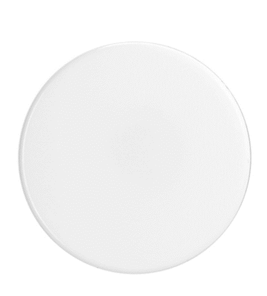 White PP plastic 33-400 smooth skirt unlined lid