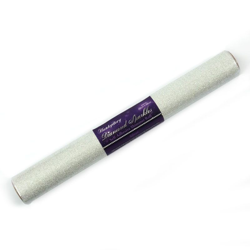 Diamond Sparkles Self-Adhesive Shimmer Roll - Silver