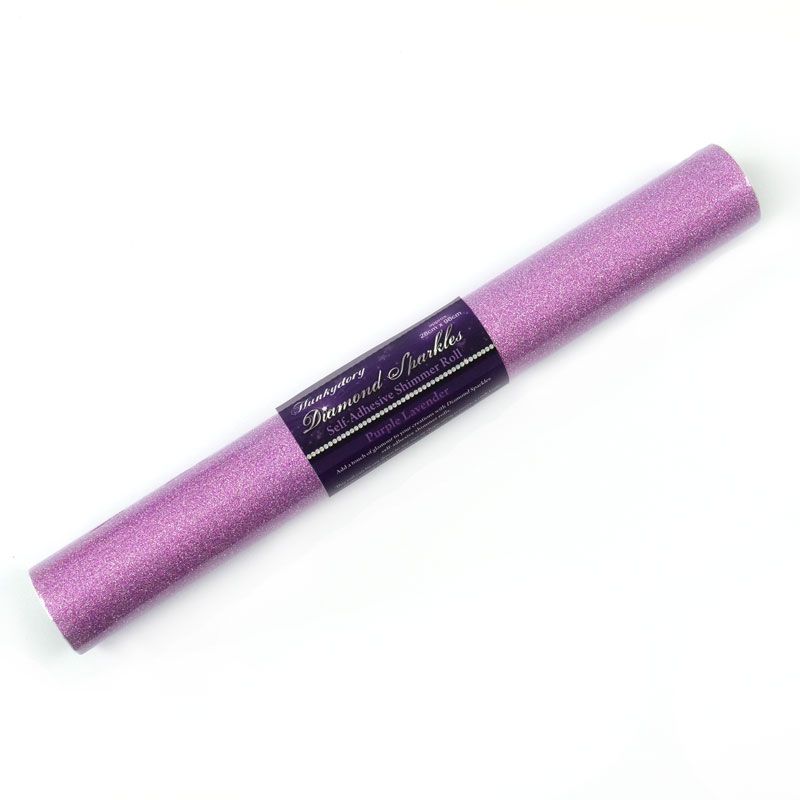 Diamond Sparkles Self-Adhesive Shimmer Roll - Purple Lavender