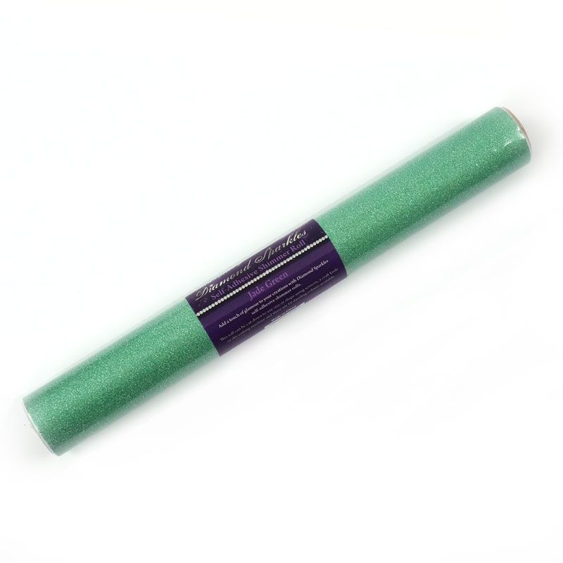 Diamond Sparkles Self-Adhesive Shimmer Roll - Jade Green